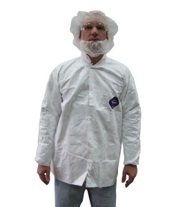 Disposable TYVEK shirt with 3 snaps, box/50 unit