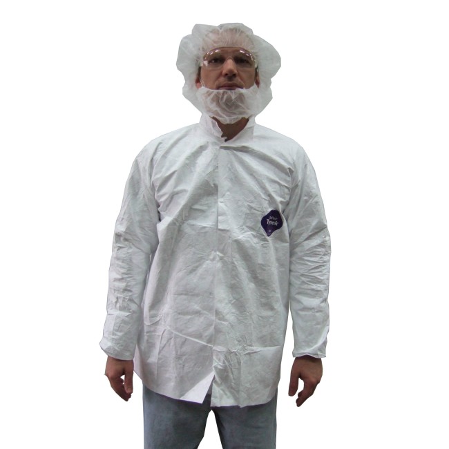 Chemise jetable TYVEK avec 3 boutons, bte /50 unités