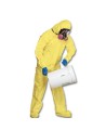 TYCHEM 2000 disposable yellow coverall with hood and boot covers, sold individually