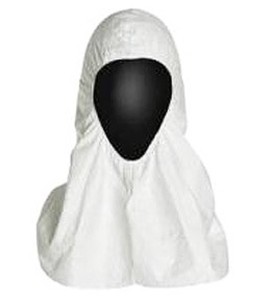 Cagoule en Tyvek à enfiler, avec ouverture faciale élastique, bte/100 unités