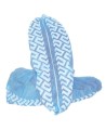 Blue shoes cover made of polypropylene with anti-slip