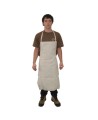 Bib apron white denim 36" X 29"