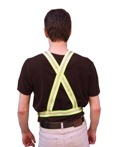 Traffic sash made with 1 1/2 in. vertical front bands