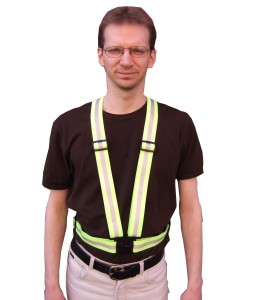 Traffic sash made with 1 1/2 in. vertical front bands