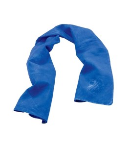 Cooling towel for reducing heat discomfort.