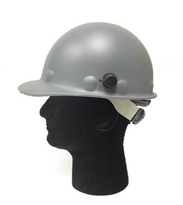 Fibre-Metal Roughneck P2A welding hard hat, with ratchet, certified CSA type I class G.