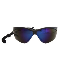 Lunette de sécurité Nemesis pour protection oculaire de Jackson Safety. Lentille miroir bleue antibuée pour travail extérieur