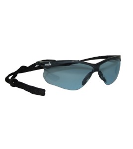 Lunette de sécurité Nemesis pour protection oculaire de Jackson Safety. Lentille bleue antibuée pour travail à faible lumière