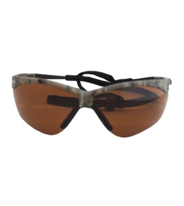 Jackson Safety Nemesis protective eyewear with anti-fog treated bronze polycarbonate lenses for enhanced contrast in most lights