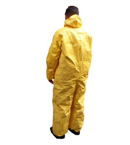 TYCHEM 2000 disposable yellow coverall with hood sold individually