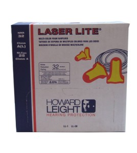 Earplug LASER LITE corded, 32 db, box of 100