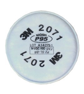 3M P95 filter for half & full facepiece respirators series 6000, 7500 & Ultimate FX. NIOSH  approved. 2 units.