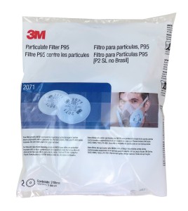 Filtre P95 pour masque de protection respiratoire série 6000, 7500 & Ultimate FX de 3M. Homologué NIOSH 2 unités.