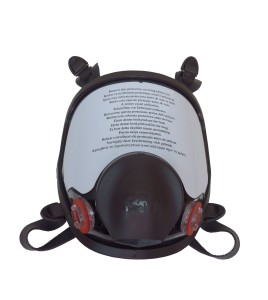 3M 6000 series NIOSH approved full facepiece. Lightweight and comfortable. Filter & cartridge not included. Medium.