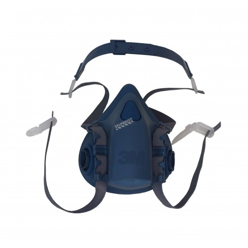 3M 7500 series NIOSH approved respirator. Lightweight and comfortable. Filter & cartridge not included. Medium.