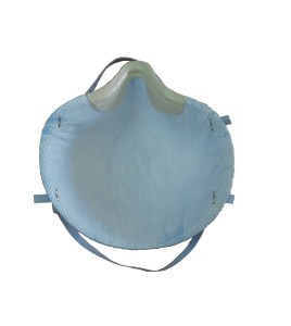 Medium size Moldex N95 particulate respirator. Protects from solids, liquids, biological and non-oil based particles. 99% BFE.