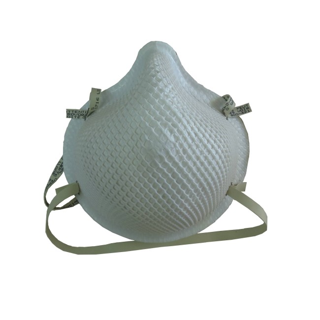 Small size Moldex N95 particulate respirator. Protects from solids, liquids, biological and non-oil based particles. 99% BFE.