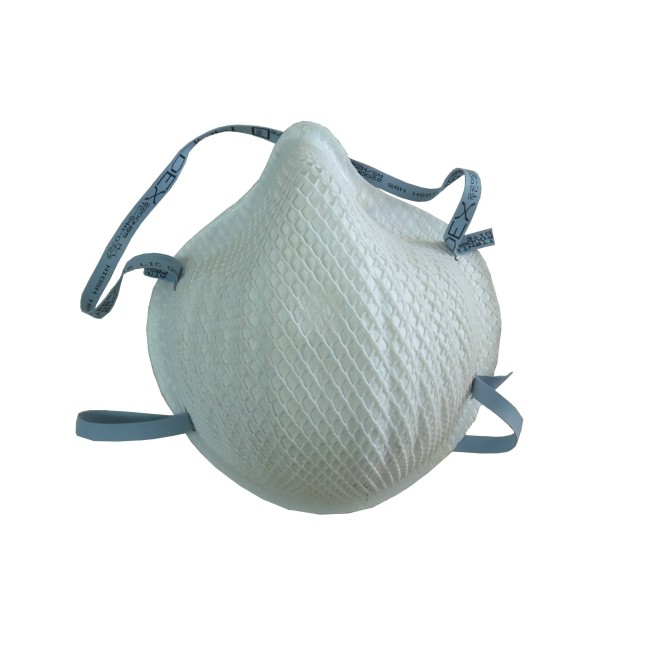 Moldex N95 NIOSH approved particulate respirator. Medium/Large size. Protects from solids and non-oil based particles. 99% BFE.