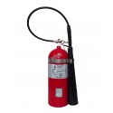 Portable fire extinguisher with CO2, type BC, ULC 10BC, with wall hook. Best for electrical fires.