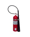 Portable fire extinguisher with CO2, 15 lbs, type BC, ULC 10BC, with wall hook. Best for electrical fires.