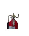 Portable fire extinguisher with CO2 5 lbs, type BC, ULC 10BC, with wall hook. Best for electrical fires.