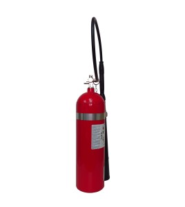 Portable fire extinguisher with CO2, 15 lbs, type BC, ULC 10BC, with wall hook. Best for electrical fires.