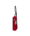 Portable fire extinguisher with CO2, 15 lbs, type BC, ULC 10BC, with wall hook. Best for electrical fires.