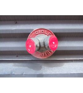 Adjustable break cap for fire department (siamese) connection, 2.5 inch, for any hose thread