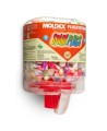 Moldex PlugStation dispenser of SparkPlugs uncorded earplugs, 33 dB, 250 pairs included.