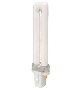 Fluorescent light bulb 7 W for lit emergency "Exit" signs