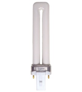 Fluorescent light bulb 7 W for lit emergency "Exit" signs