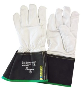 Welder gloves for TIG & MIG whithj interlock-knit Kevlar