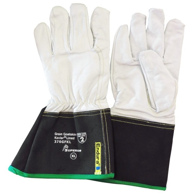 Welder gloves for TIG & MIG whithj interlock-knit Kevlar