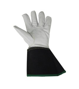 Cut-resistant goatskin gloves for TIG and MIG welding, with Kevlar lining