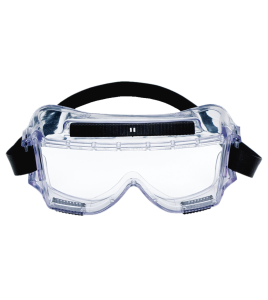 3M Centurion safety splash goggle 454 with anti-fog treated clear polycarbonate lenses. CSA approved for impact protection.