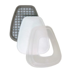 3M N95 NIOSH approved filter for filter retainer 501 and 3M 6000 series cartridges. Sold by the pair. 10 units/box.