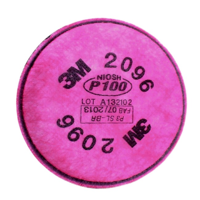 3M P100 filter with nuisance level acid gas relief. NIOSH  approved. Sold in pairs.