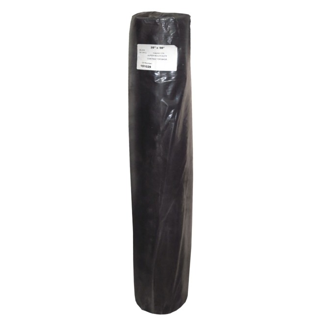 Black disposal heavy duty bags 4 mil. - 35 x 50 in.- 50 unit/roll