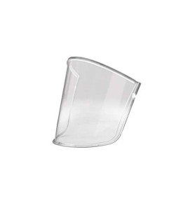 3M spare polycarbonate visor for protection from impacts and scratches on a RM206 facepiece with hard hat. 5 units/case