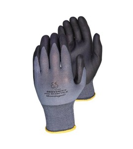 Dexterity® 13-gauge nylon knit gloves with PVC coating on palms and fingers. ASTM/ANSI abrasion level 2. 