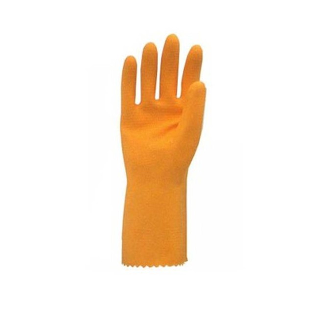 Gants de latex naturel texturés et floqués à l'intérieur d’une longueur de 13 po et d’une épaisseur de 30 mils.