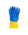 Neoprene coated natural latex safety glove, unsupported, textured & flock-lined. 12 in long and 30 mils thick.