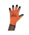 Horizon cost-effective 13-gauge nylon knit gloves with foam latex coating. Mechanical hazards level rating 2121.