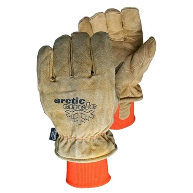 Gants d'hiver cuir fendu avec isolation thinsulate