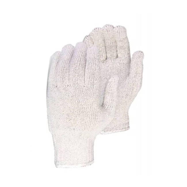 Gants en mélange de 65% polyester et 35% coton, larges, 12 paires/pqt.