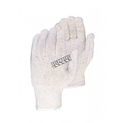 Gloves made of 65% polyester and 35% cotton blend, large, 12 pairs/pkg.