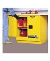 Under-counter flammable liquids storage cabinet, 22 US gallons (83 L), FM, NFPA and OSHA-approved.