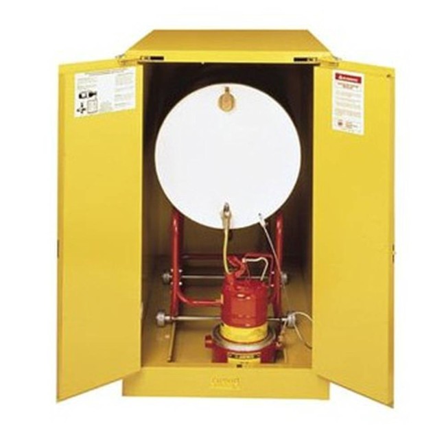 Armoire horizontale pour barils de 55 gallons US (208 L), certifiée NFPA, OSHA. 