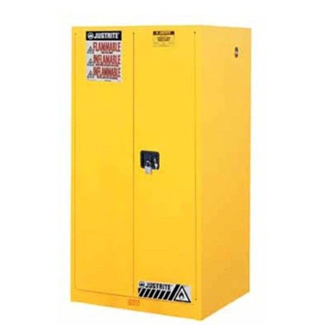 Armoire de 90 gallons (341 L) pour liquides inflammables, certifiée FM, NFPA, OSHA.