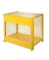 Storage cabinet for liquid propane cylinders. Capacity 6 cylinders of 35 lbs. CSA compliant.